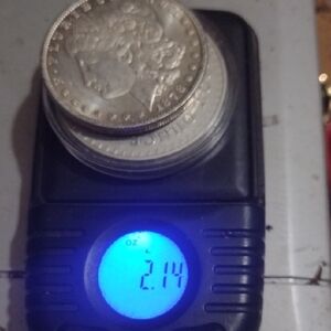 Silver Coins on Digital Scale(2.10 Total Silver Weight)
